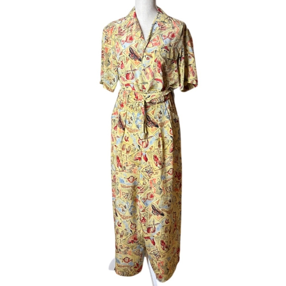 Xriss Xross Vintage 100% Silk Y2K Retro `90’s Lounge Set - Small